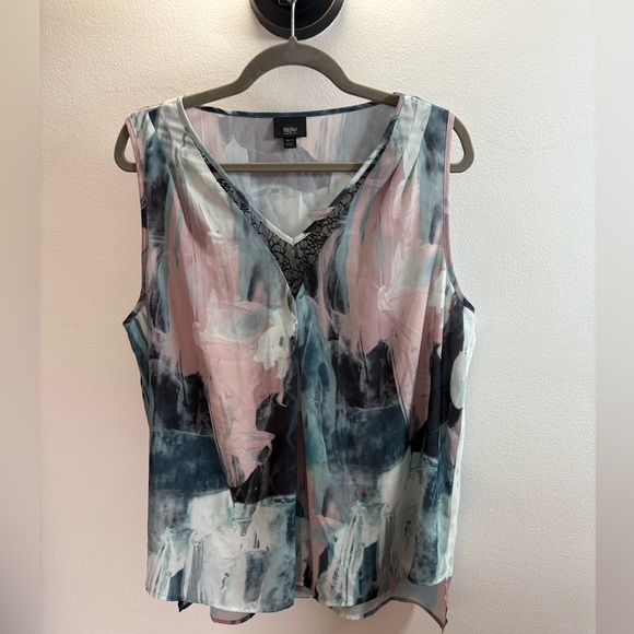 Mossimo Supply Co. Tops - Mossimo Silky V-neck Sleeveless Blouse XXL